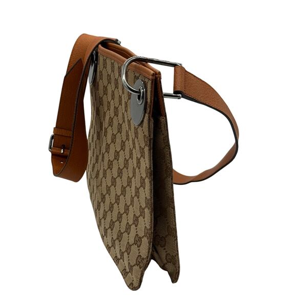 Gucci Monogram Flat Eclipse Messenger Bag*Excellent Condition*Entrupy COA - Picture 8 of 16